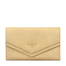 Eske Bianca Envelope Leather Wallet for women,Gold