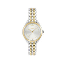 Boss Mae Analog Silver Round Dial Women Watch - 1502724