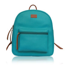 Fizza Turquoise Tan Backpack