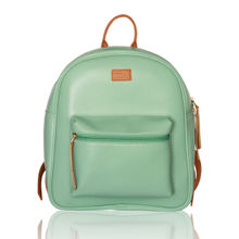 Fizza Sea Blue And Tan Backpack