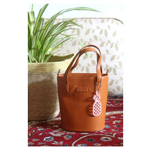 Fizza Sunburn Bucket Sling Bag With Acrylic Cutout Charm