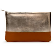 DailyObjects Gold Metallic Faux Leather Carry-All Pouch Medium