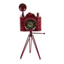 Bag Of Small Things Vintage Camera Clock - Red