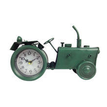 Bag of Small Things Clock Vintage/Retro Green Tractor