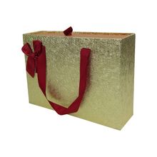 Bag of Small Things Birthday Wedding Anniversary Shiny Gold Paper Gift Box
