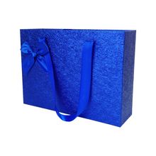 Bag of Small Things Birthday Wedding Anniversary Shiny Blue Paper Gift Box