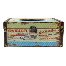 Bag Of Small Things Retro Garage Tissue Box - White