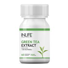 INLIFE Green Tea Extract- 60 Veg Capsules With 50% Polyphenols For Weight Loss