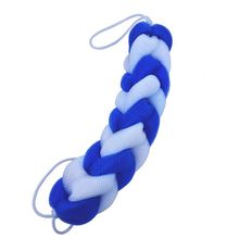 Panache Shower Sponge 9 Knots Rope - Blue & White