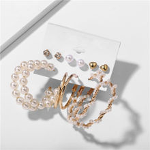 Jewels Galaxy Gold-Toned- Gold Plated Pearl Studded Earrings Combo