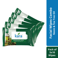 Kara Neem & Tea Tree Oil Refreshing Wipes - Pack of 5