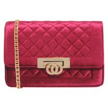 Lino Perros Red Faux Leather Sling Bag