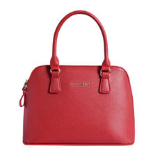 Lino Perros Red Faux Leather Handbag