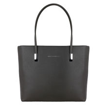 Lino Perros Grey Faux Leather Handbag