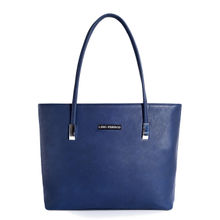 Lino Perros Blue Faux Leather Handbag