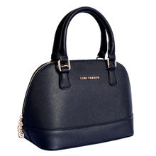Lino Perros Black Faux Leather Handbag