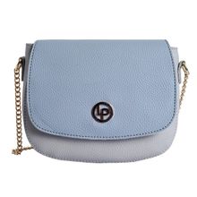 Lino Perros Faux Leather Blue Sling Bag