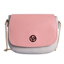 Lino Perros Faux Leather Pink Sling Bag