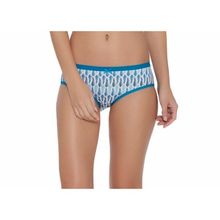SOIE Feather Print High Rise Organic Cotton Panty - Multi-Color