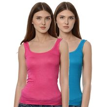 Da Intimo Pack Of Two Non Padded Camisole - Multi-Color