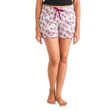Nite Flite Purple Floral Cotton Shorts