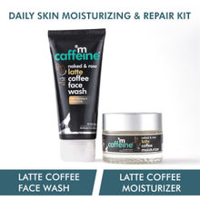 MCaffeine Daily Skin Moisturizing & Repair Kit - Latte Coffee Routine with Mild Cleansing & Exfoliating