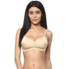 SOIE Womens Colored Underwire Full Coverage Everyday Bra - NUDE