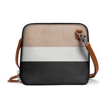 DailyObjects Natural Cream and Black - Trapeze Crossbody Bag