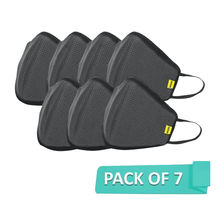 Nova Hexa Shield SN95 Reusable Outdoor Protection Superior Mask Free Size - Pack of 7 (Grey)(7Pcs)