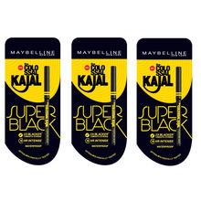 Maybelline New York Colossal Kajal Super Black (Pack of 3)