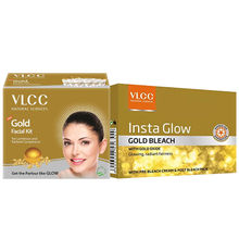 VLCC Insta Glow Gold Bleach & Facial Kit Combo