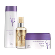SP Repair Shampoo, Mask and Hair Oil Combo