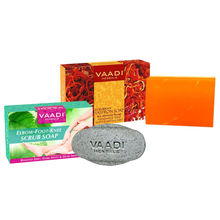 Vaadi Herbals Daily Use Soap Combo (Scrub Soap & Skin Whitening Saffron Soap)