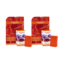 Vaadi Herbals Kesar Chandan Facial Bar With Orange Peel Skin Lightening / Anti Tan - Pack of 2