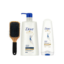 Dove Intense Repair Shampoo + Conditioner with Vega Hair Brush Combo