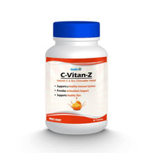Healthvit C-Vitan-Z Vitamin C 500mg and Zinc - 60 Chewable Tablets (Pack of 2)