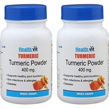 Healthvit Turmeric Powder 400mg (Pack of 2)