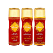 Afzal Non Alcoholic Saffron Oudh, Abiyad Musk, Oudh Misali Deodorant (Pack of 3)