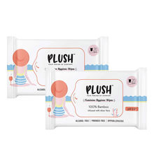 Plush Feminine Hygiene Intimate Wipes Bundle - Natural , pH Balanced - 40Pcs