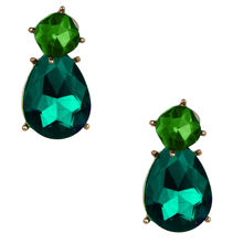 Bansri Parineeti Peekaboo Emerald Earrings
