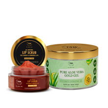 TNW The Natural Wash Pure Aloe Vera Multipurpose Beauty Gel & Lip Scrub for Dark & Tanned Lips