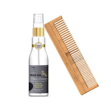 TNW The Natural Wash Hair Serum For Dry Frizzy Hair & Neem Wood Comb