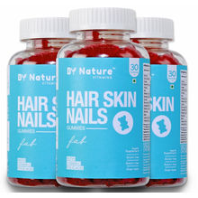 By Nature Fab Hair Skin Nail Vitamins with Biotin 3 Month Pack