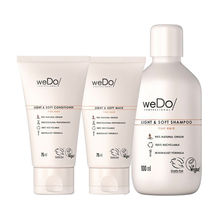 weDo Professional Light & Soft Regime For Dry Hair, Anti Frizz - Shampoo, Conditioner, Mask
