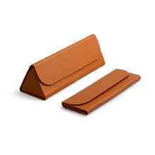 DailyObjects Tan Faux Leather Sunglass Case