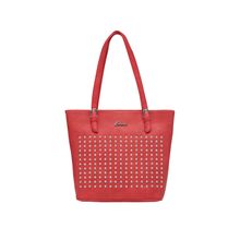 Esbeda Women's Polka Dots PU Synthetic Handbag - Red (NH18092017_2173)