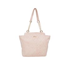 Esbeda Women's Checkered PU Synthetic Handbag - Light Pink (NH15102017_2189)