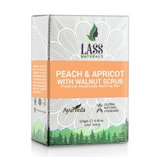 Lass Naturals Peach & Apricot With Walnut Scrub Soap