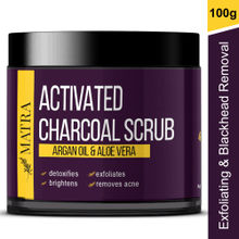 Matra Activated Charcoal Scrub Infused With Argan Oil & Alove vera