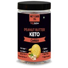 NutroActive Net Carb 9% Peanut Butter Keto Cookies